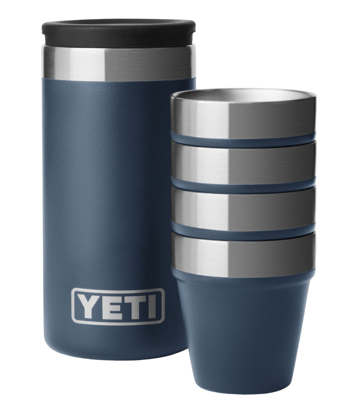L.L.Bean Yeti Shot Glasses with Carrying Case Navy