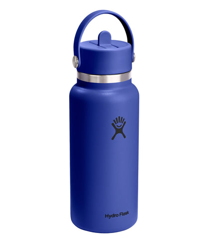 L.L.Bean Hydro Flask Wide Mouth Water Bottle with Flex Straw Cap, 32 oz. Agave