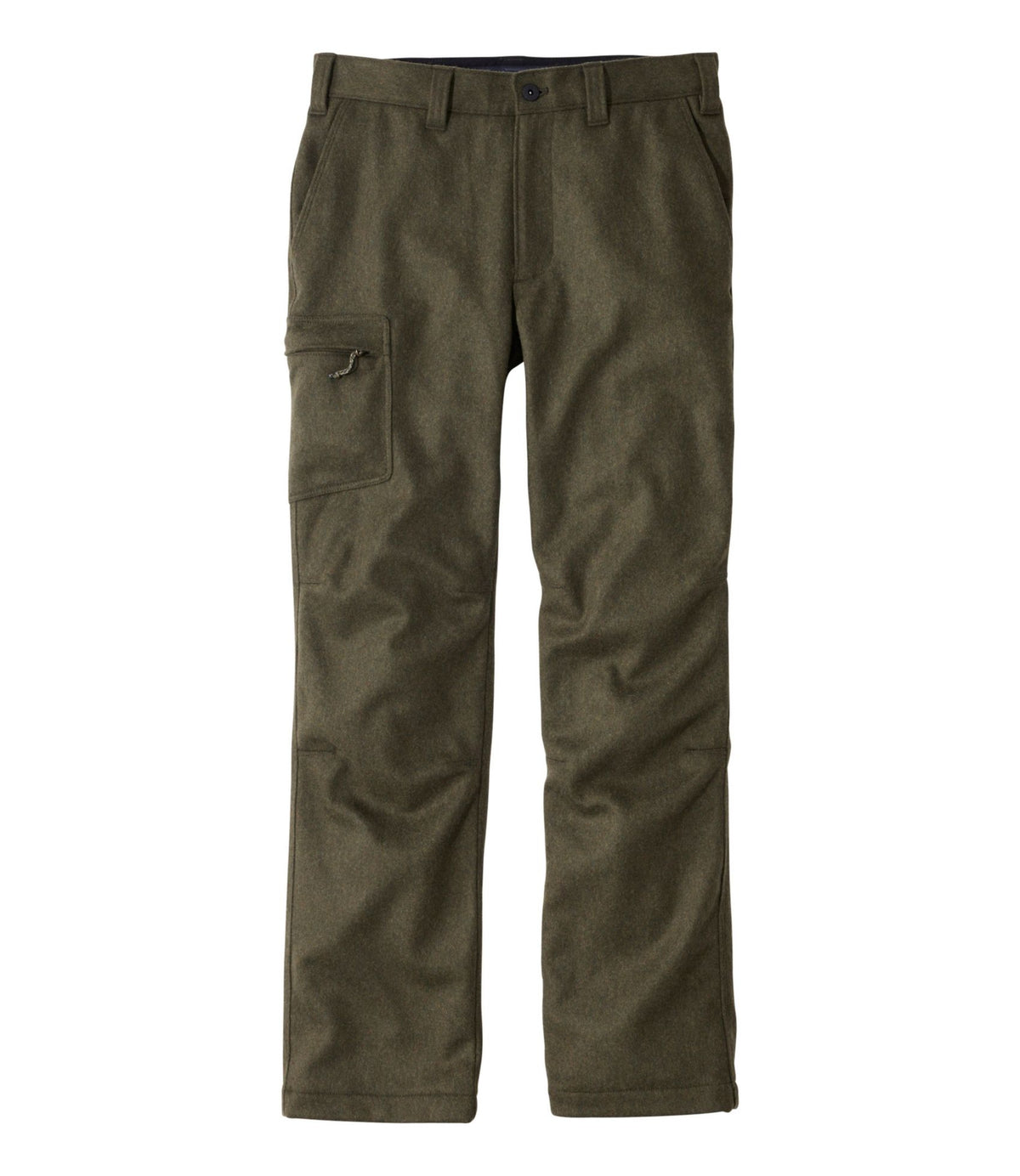 L.L.Bean Men's Maine Guide Lightweight Lined Wool Pants Kelp Green