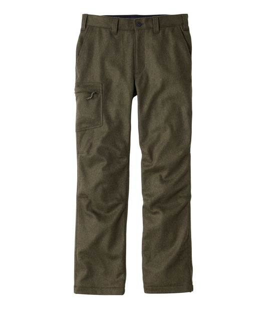 L.L.Bean Men's Maine Guide Lightweight Lined Wool Pants Kelp Green
