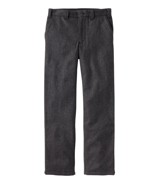 L.L.Bean Men's Maine Guide II PrimaLoft® Lined Wool Pants, Camo Alloy Gray
