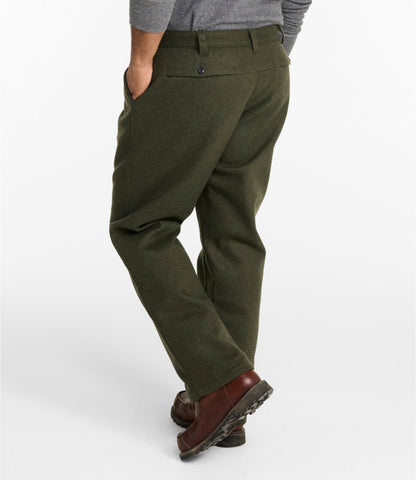 L.L.Bean Men's Maine Guide II PrimaLoft® Lined Wool Pants, Camo Alloy Gray