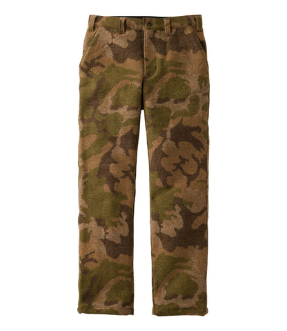 L.L.Bean Men's Maine Guide II PrimaLoft® Lined Wool Pants Camouflage