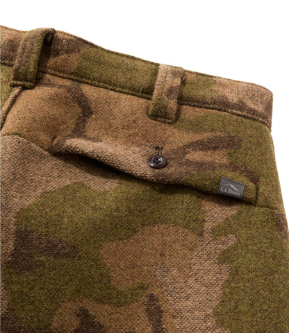 L.L.Bean Men's Maine Guide II PrimaLoft® Lined Wool Pants Camouflage