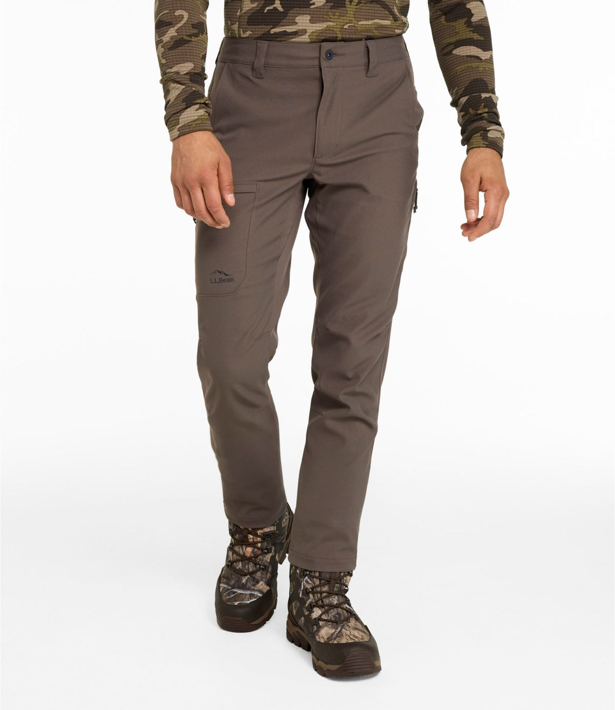L.L.Bean Men's Hunter's Pathfinder Field Pant with No Fly Zone Dark Cinder
