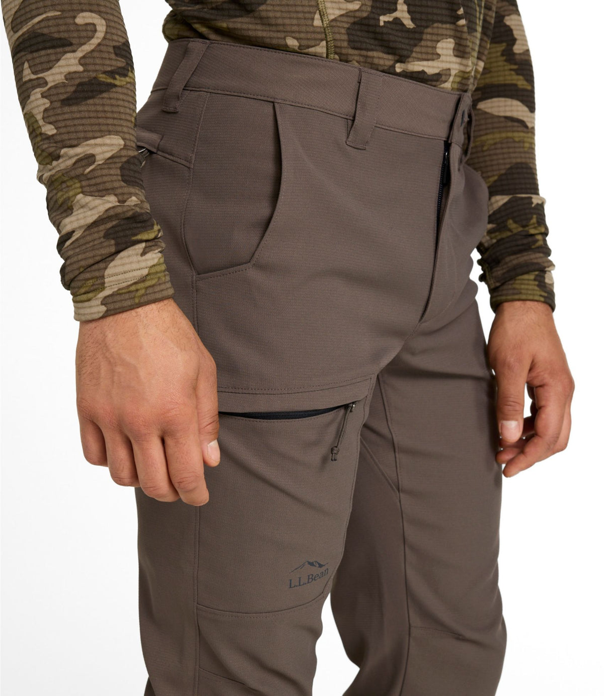 L.L.Bean Men's Hunter's Pathfinder Field Pant with No Fly Zone Dark Cinder