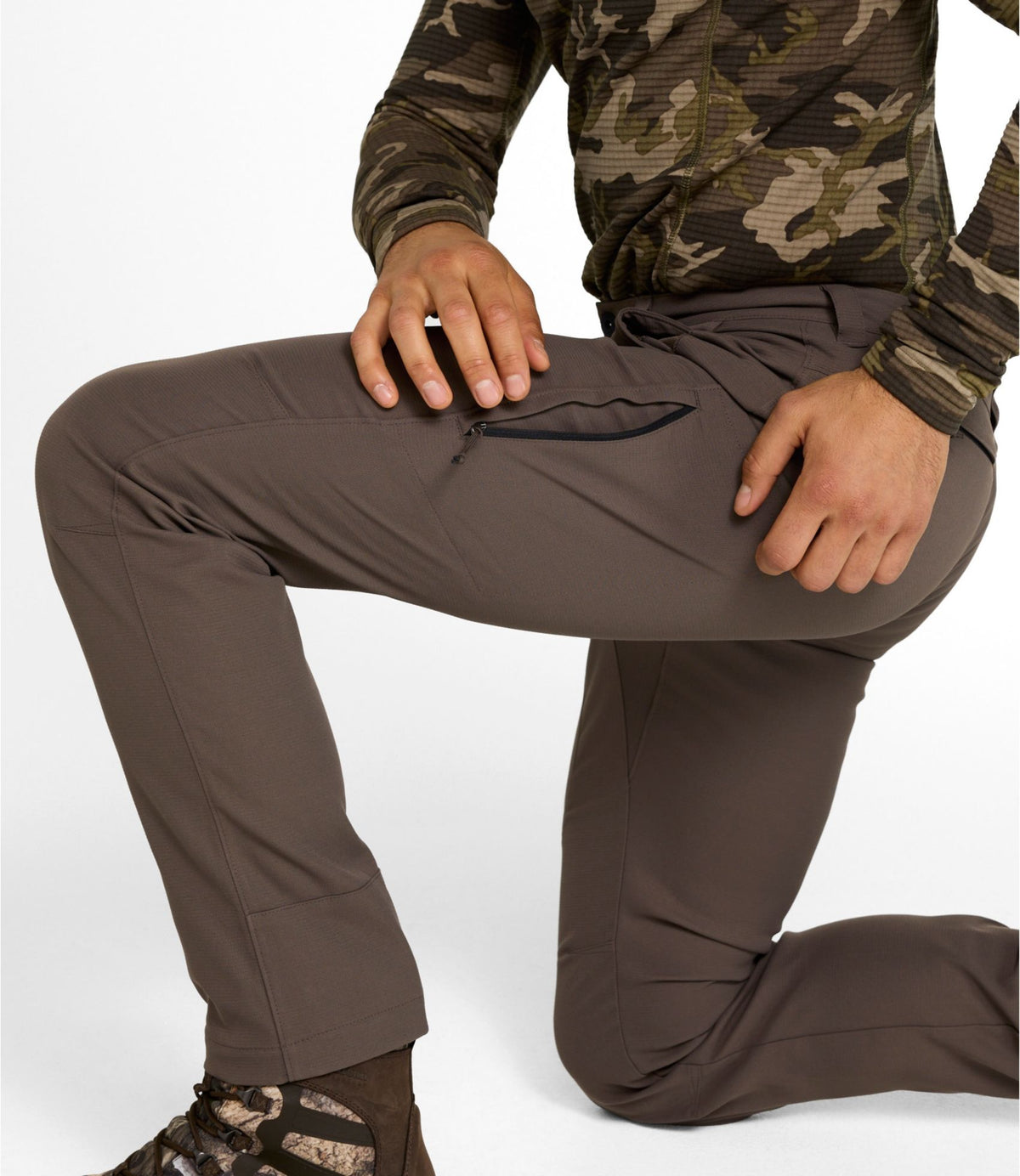 L.L.Bean Men's Hunter's Pathfinder Field Pant with No Fly Zone Dark Cinder
