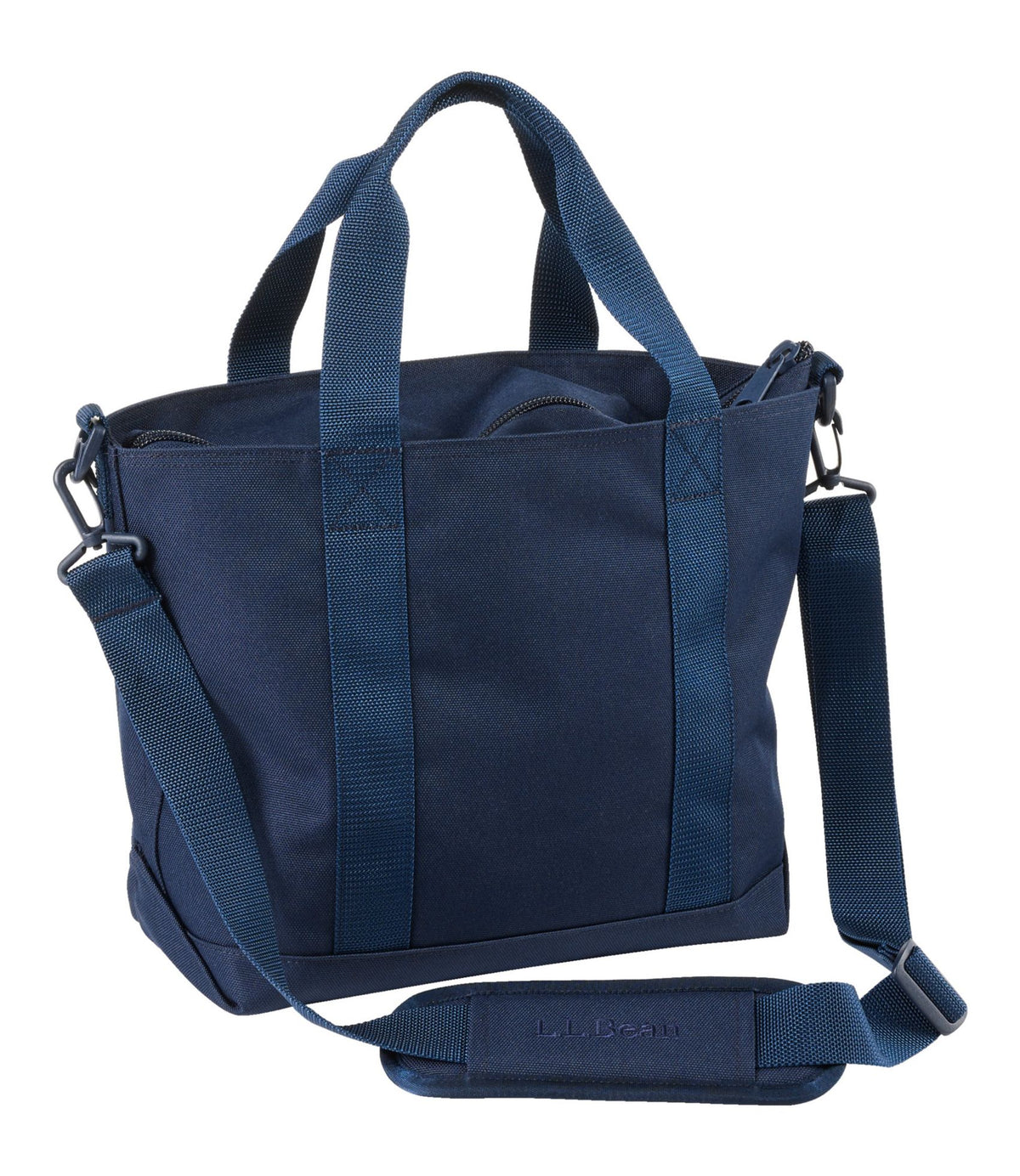 L.L.Bean Zip Hunter's Tote Bag With Strap Classic Navy