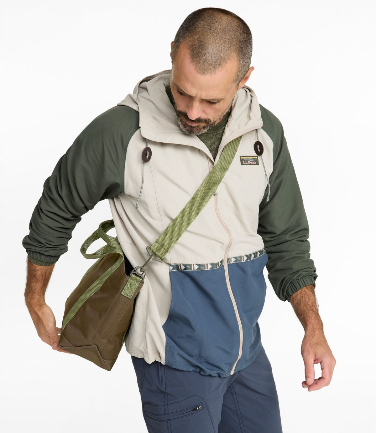 L.L.Bean Zip Hunter's Tote Bag With Strap Classic Navy