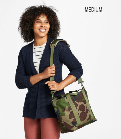 L.L.Bean Zip Hunter's Tote Bag With Strap, Camo Camouflage