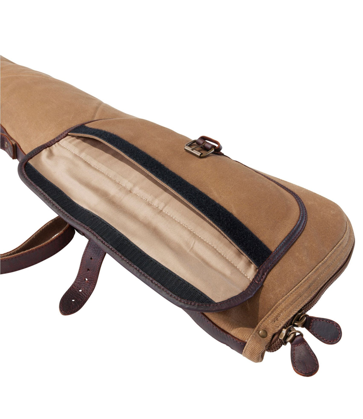 L.L.Bean Double L Waxed-Cotton Shotgun Case Maple Brown
