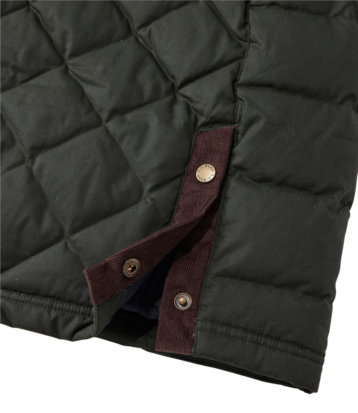 L.L.Bean Women's Upcountry Waxed Down Hooded Coat Coffee Bean