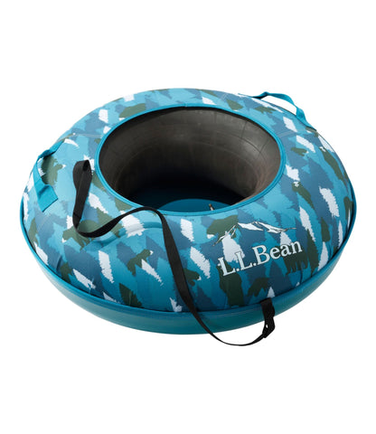 L.L.Bean Sonic Snow Tube Blue Pine Hidden Bears