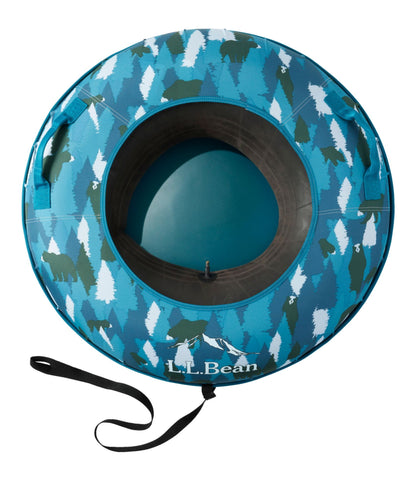 L.L.Bean Sonic Snow Tube Blue Pine Hidden Bears