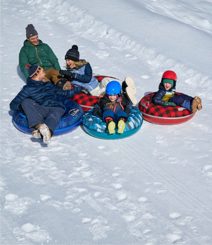 L.L.Bean Sonic Snow Tube Blue Pine Hidden Bears