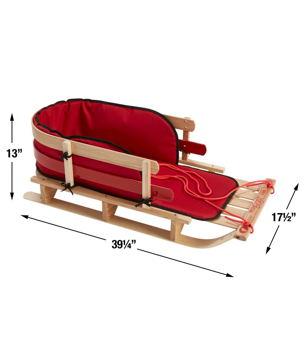 L.L.Bean Kids' Pull Sled and Cushion Set