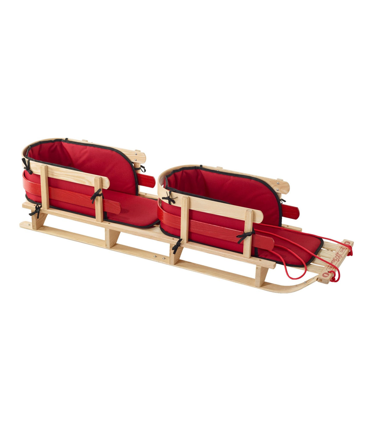 L.L.Bean Kids' Pull Sled and Cushion Set, Tandem