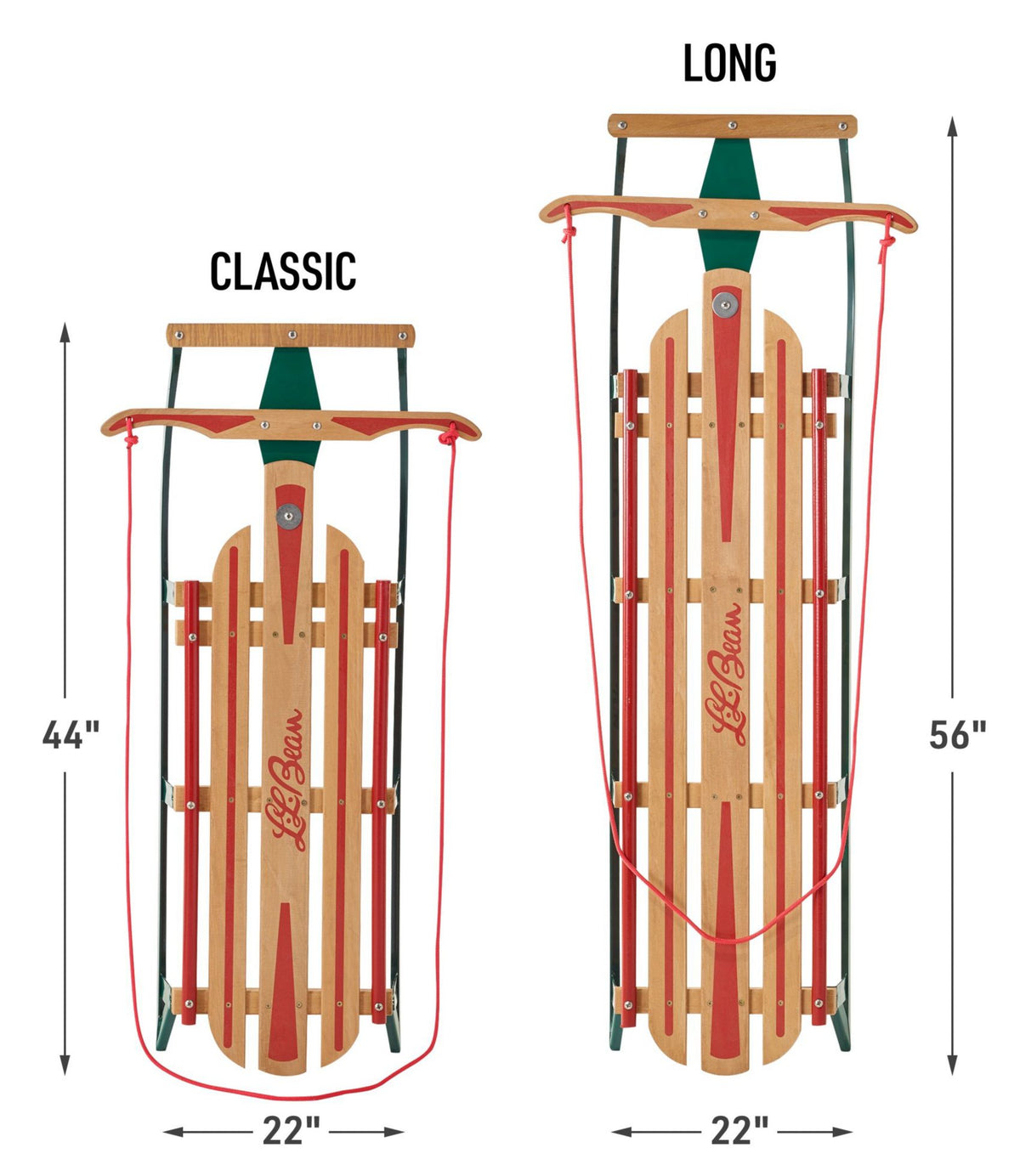L.L.Bean Dash Runnered Sled Natural/Red