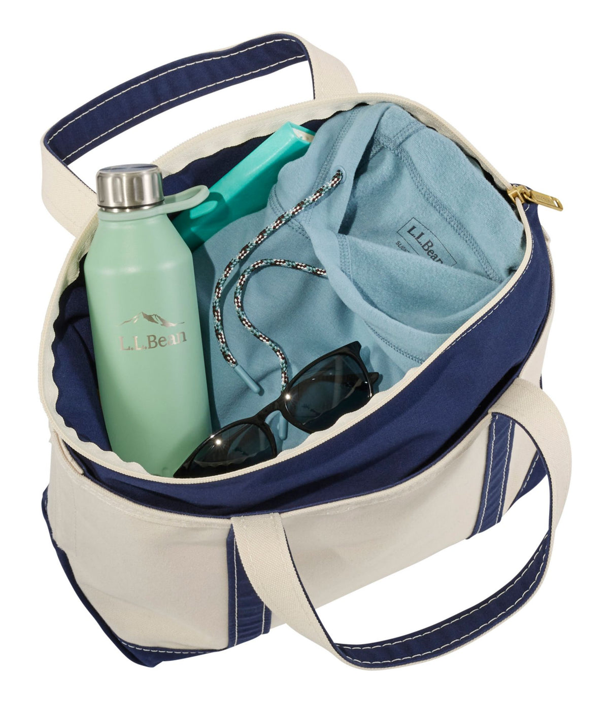L.L.Bean Boat and Tote®, Zip-Top Blue