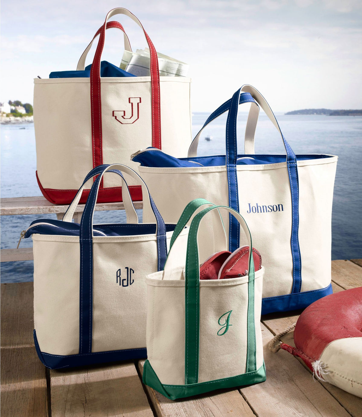 L.L.Bean Boat and Tote®, Zip-Top Blue