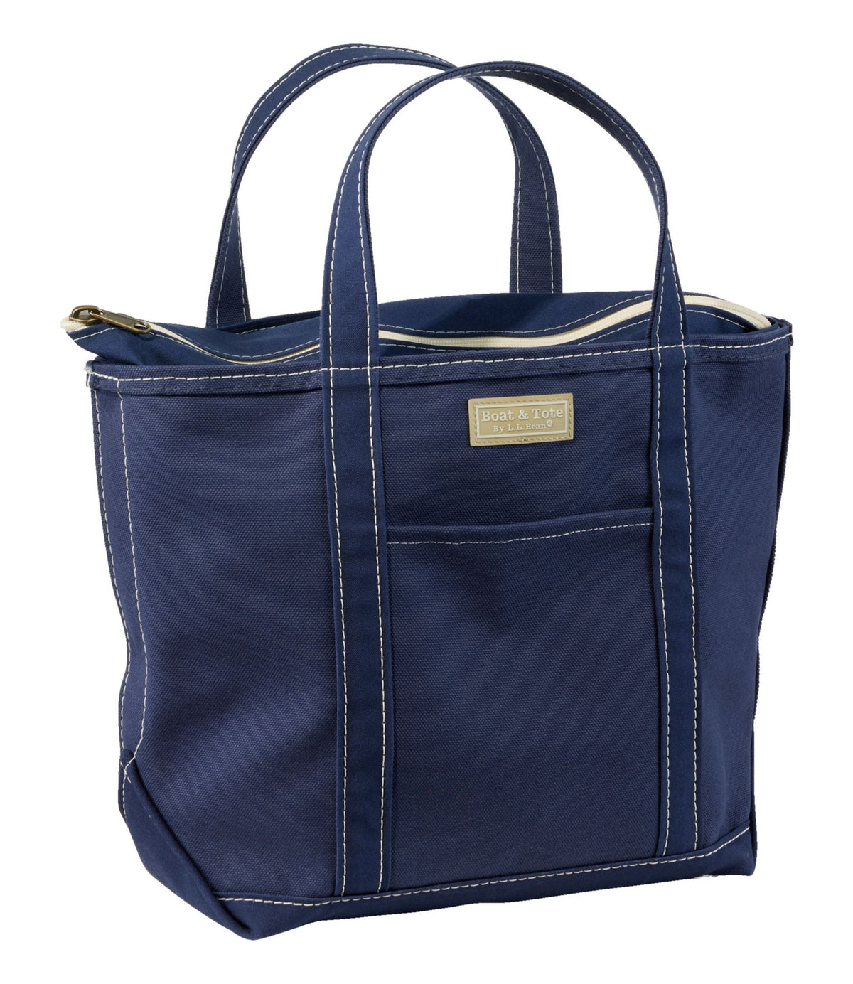 L.L.Bean Boat and Tote®, Zip-Top with Pocket Blue/Blue