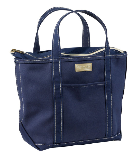 L.L.Bean Boat and Tote®, Zip-Top with Pocket Blue/Blue