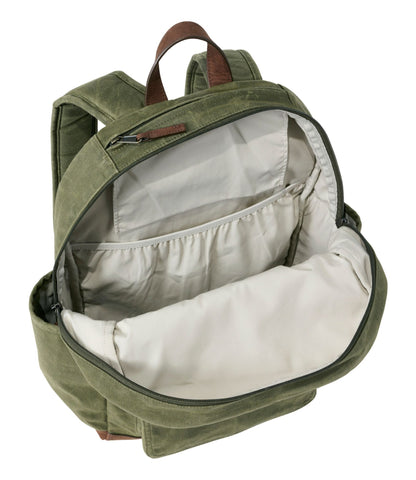 L.L.Bean Waxed Canvas Backpack Classic Navy