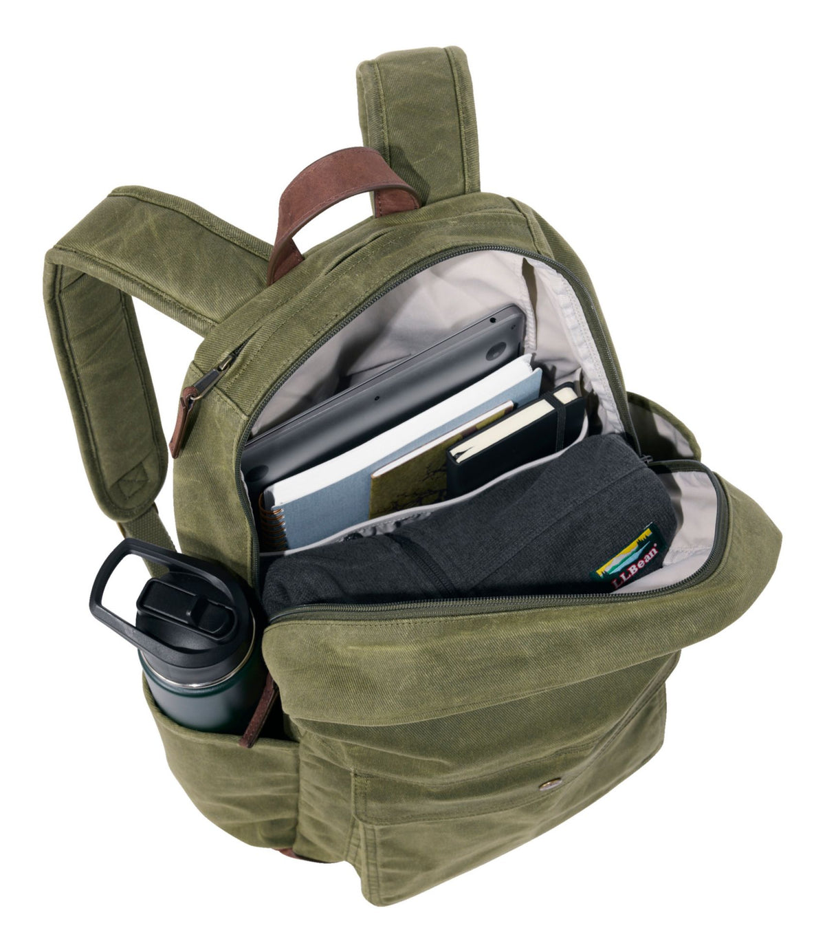 L.L.Bean Waxed Canvas Backpack Classic Navy