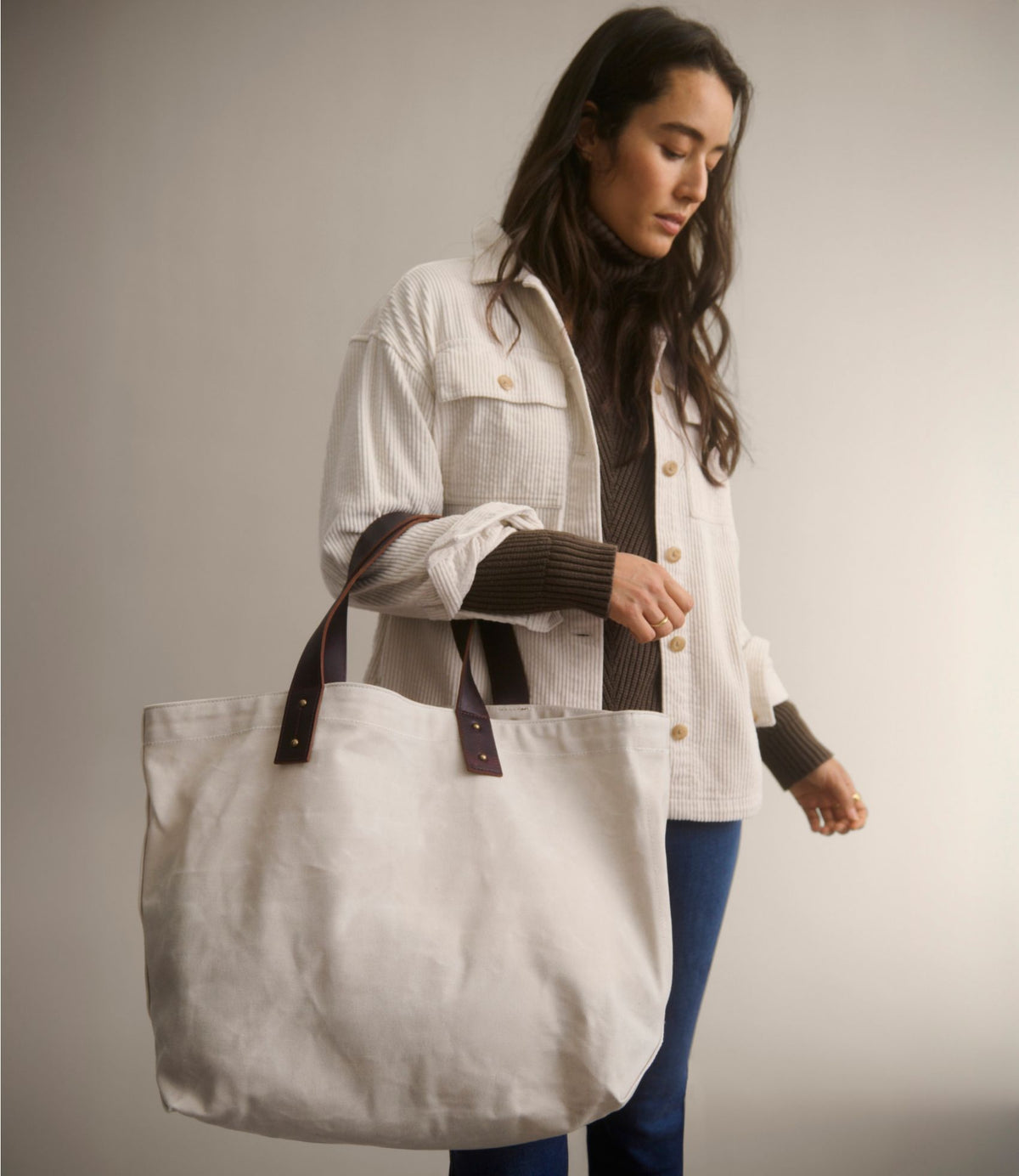 L.L.Bean Rugged Canvas Tote Dark Cinder