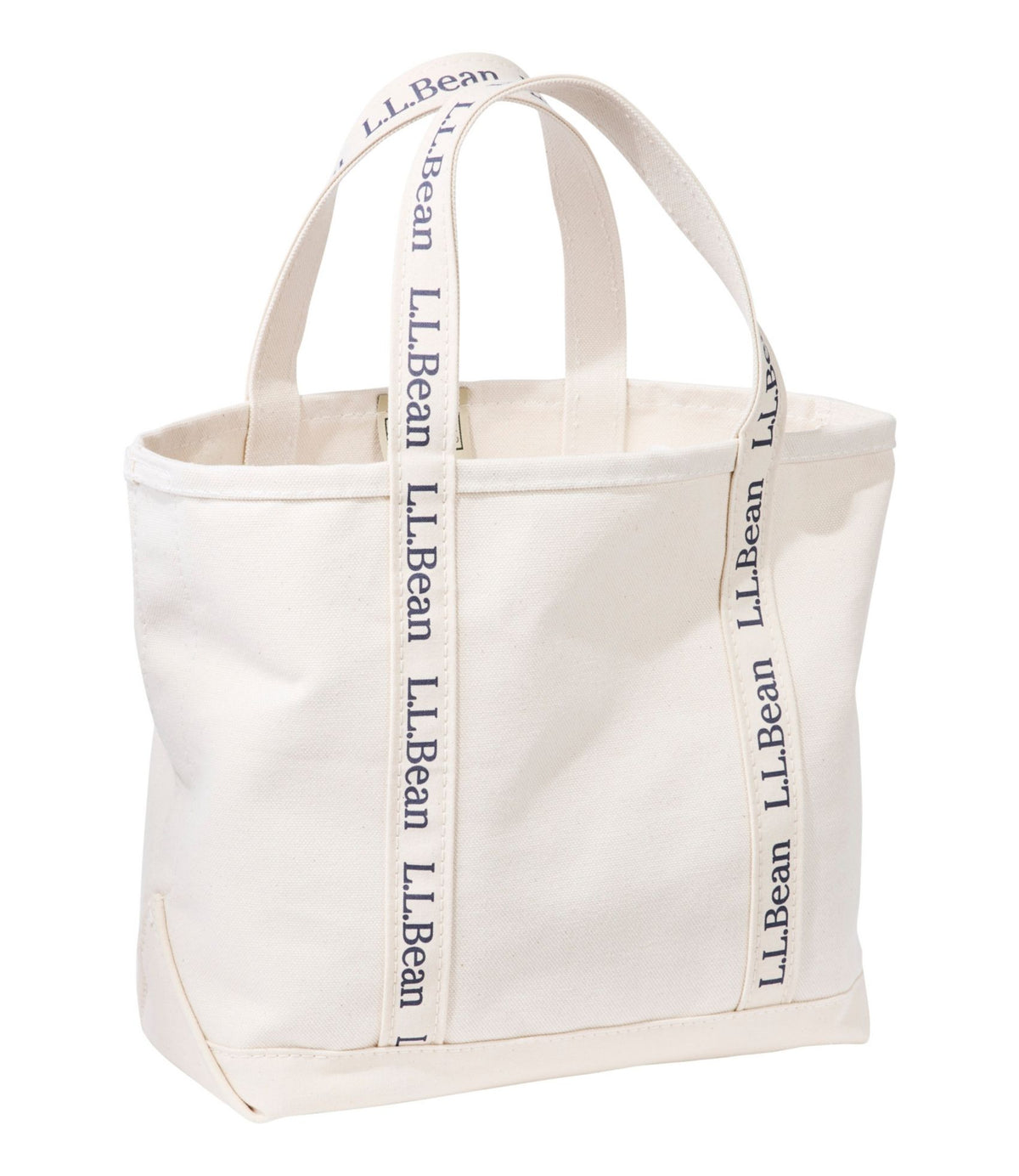 L.L.Bean Boat and Tote®, L.L.Bean Logo Natural/Natural w/ Classic Navy Logo