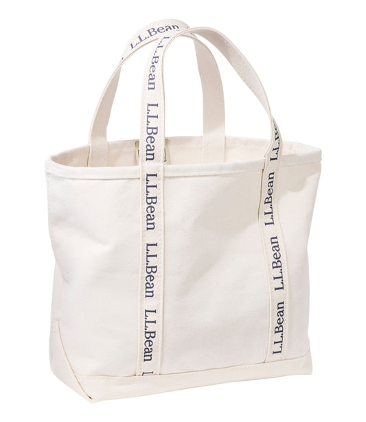 L.L.Bean Boat and Tote®, L.L.Bean Logo Natural/Natural w/ Classic Navy Logo