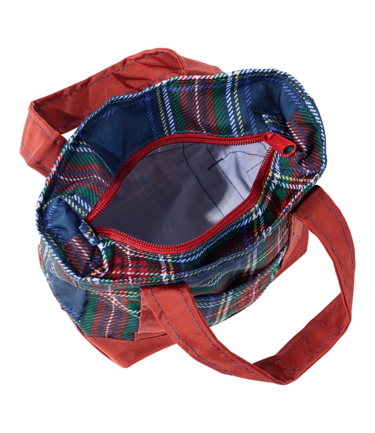 L.L.Bean Everyday Lightweight Totes, Mini Mallard Blue Indigo Tartan