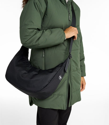 L.L.Bean Flowfold Cutler Crossbody Bag Coal Ecogrid