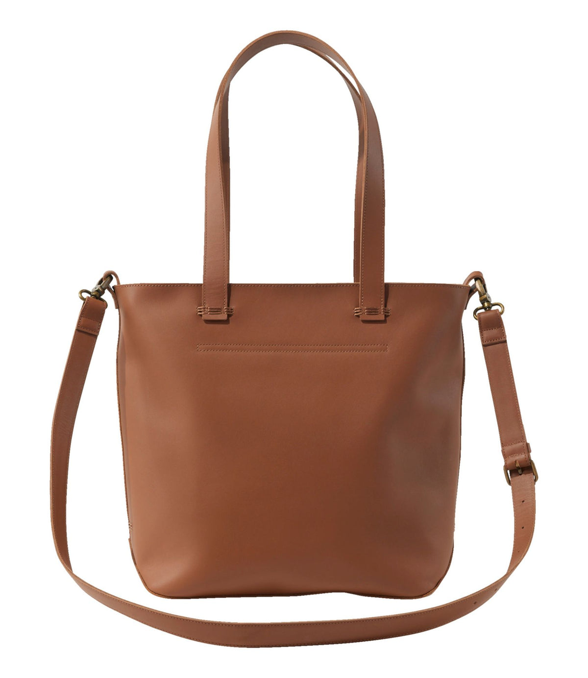 L.L.Bean 207 Leather Tote Warm Brown