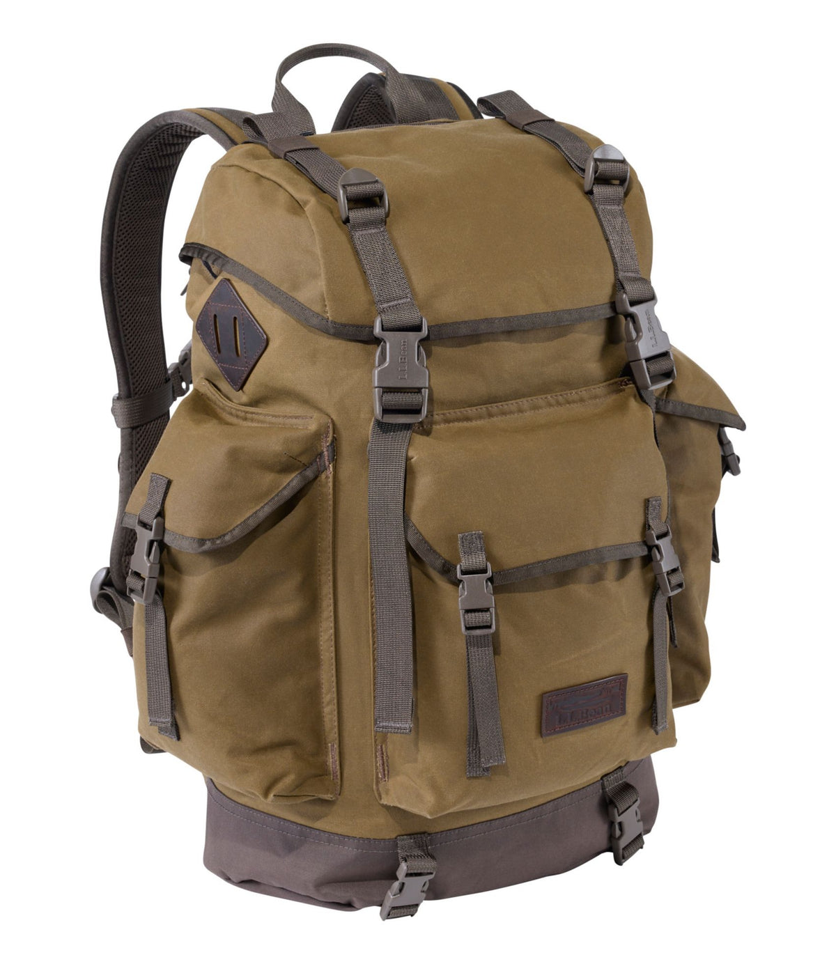 L.L.Bean Continental Rucksack, Waxed Canvas Dark Khaki