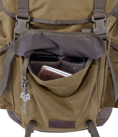 L.L.Bean Continental Rucksack, Waxed Canvas Dark Khaki