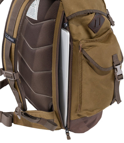 L.L.Bean Continental Rucksack, Waxed Canvas Dark Khaki