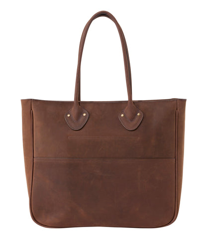 L.L.Bean Signature Double L® Leather Bag Chocolate Pebbled Leather