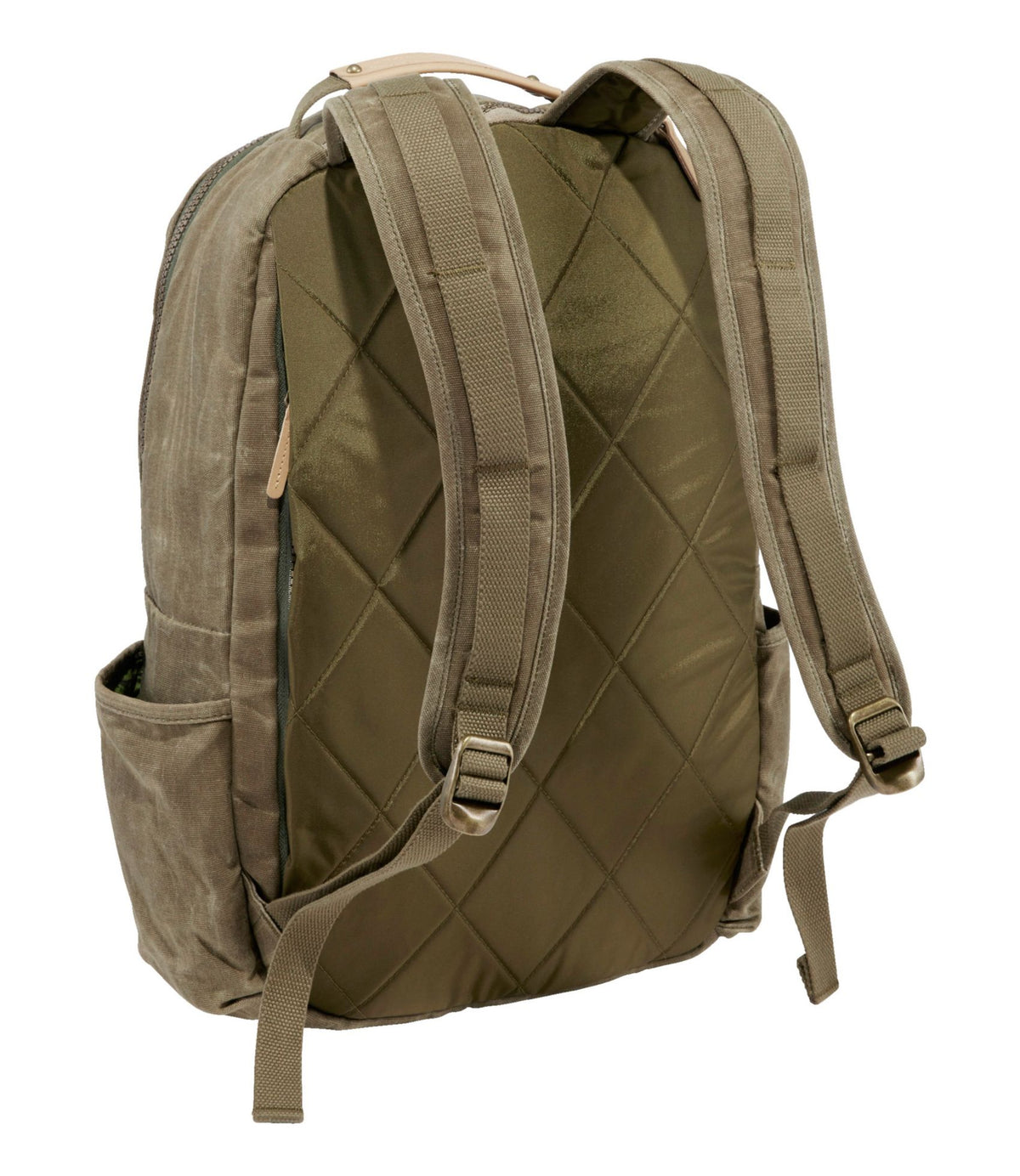 L.L.Bean Waxed Canvas Travel Backpack Antique Olive