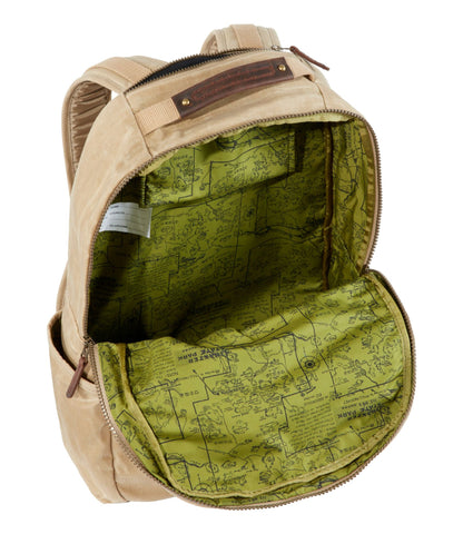 L.L.Bean Waxed Canvas Travel Backpack Antique Olive