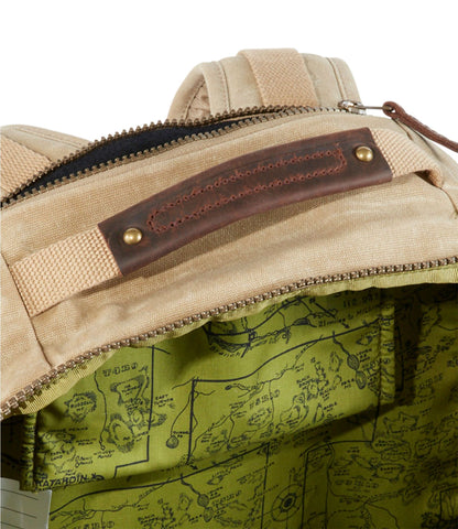 L.L.Bean Waxed Canvas Travel Backpack Antique Olive