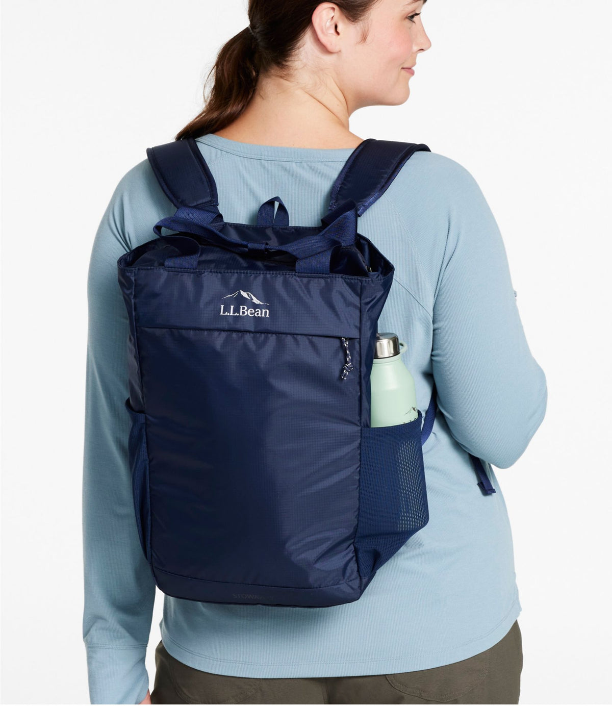 L.L.Bean L.L.Bean Stowaway Tote Pack Bright Navy