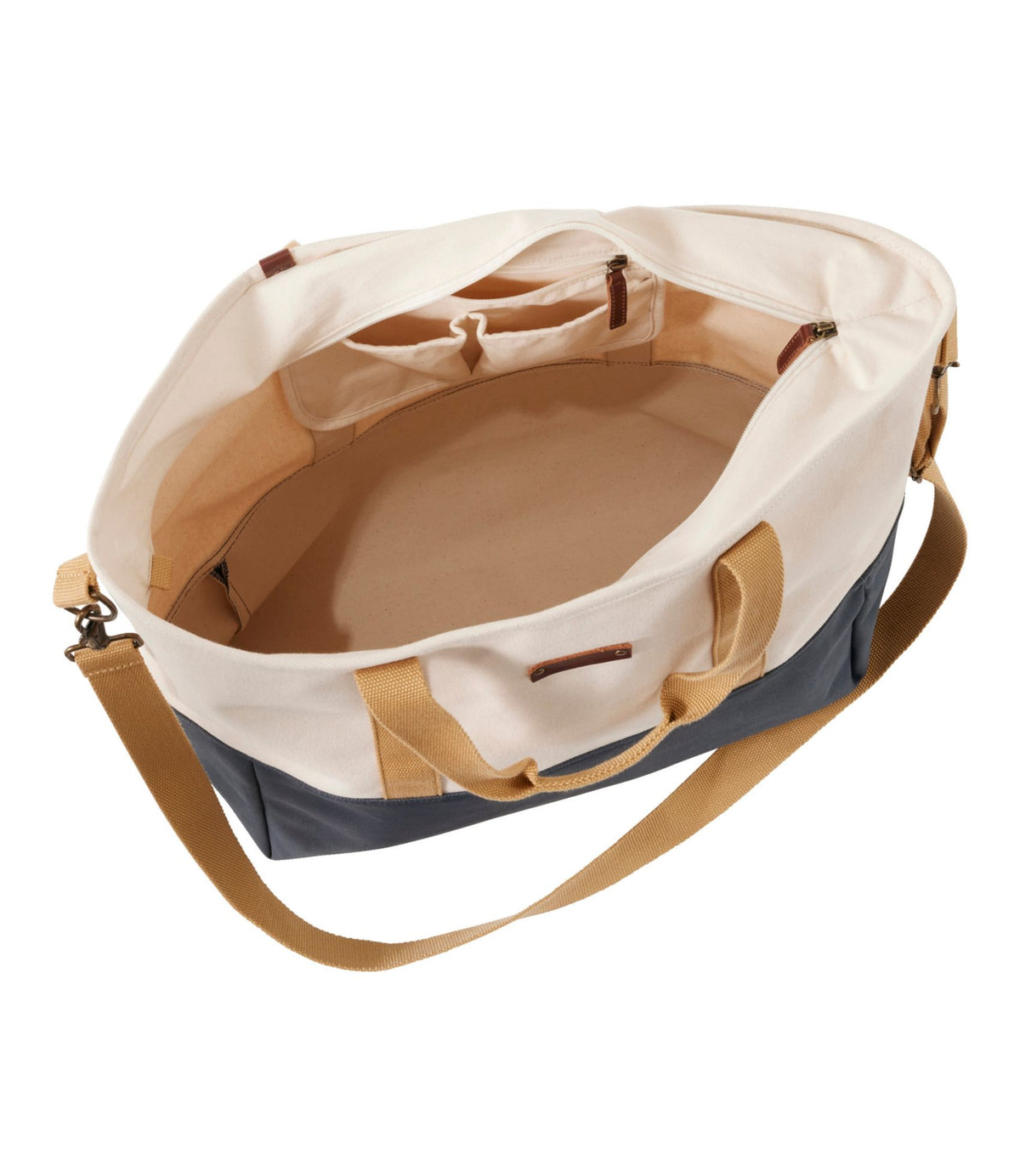 L.L.Bean L.L.Bean Nor'easter Tote Bag, Large Bone/Silver Sand