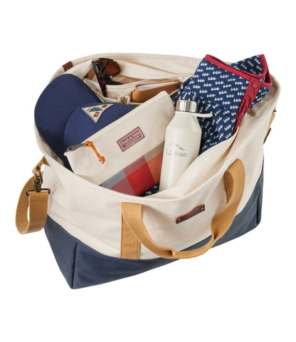 L.L.Bean L.L.Bean Nor'easter Tote Bag, Large Bone/Silver Sand