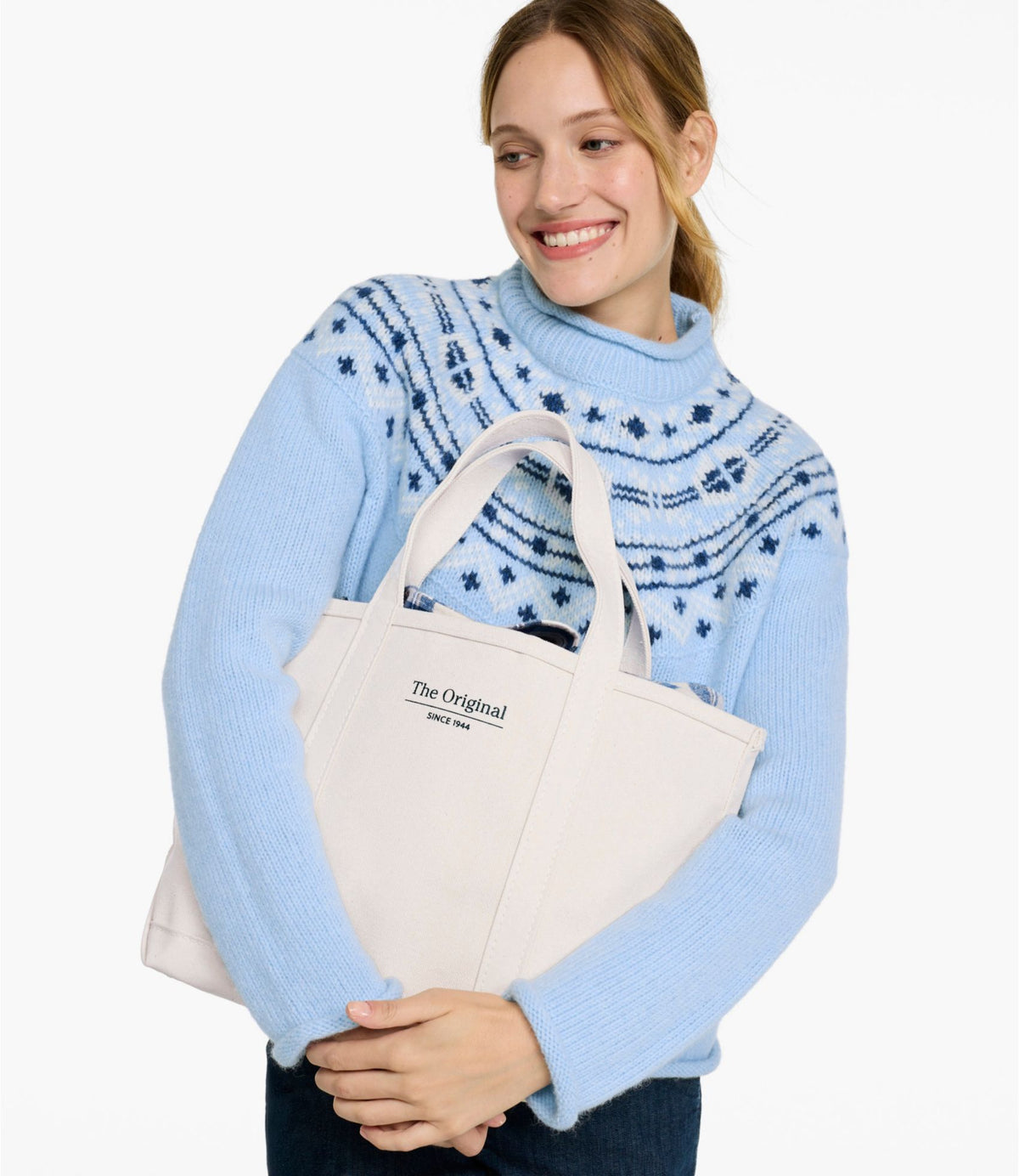 L.L.Bean Boat and Tote®, Print Blue/LLB Chelt/Red