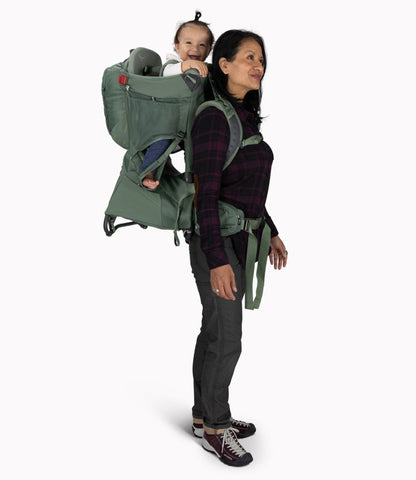 L.L.Bean Osprey Poco Premium Child Carrier Backpack Koseret Green