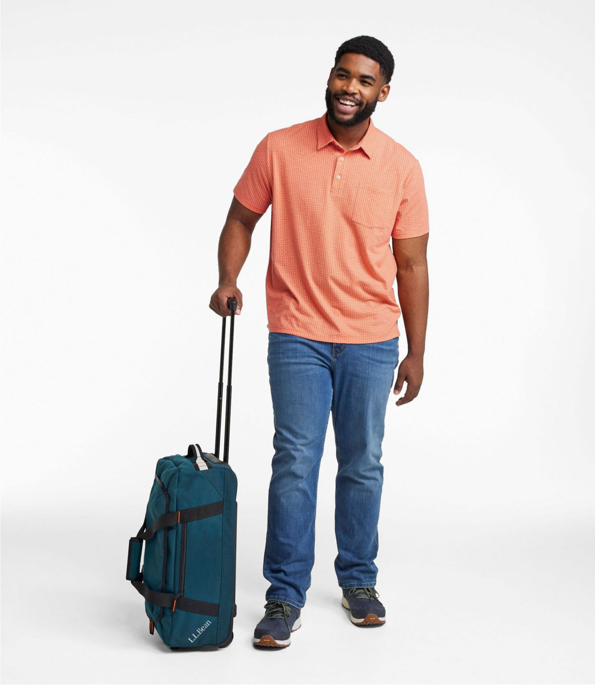 L.L.Bean Adventure Rolling Duffle Bag, Medium, 40L Alloy Gray