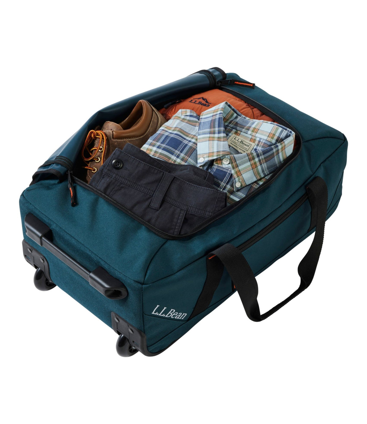 L.L.Bean Adventure Rolling Duffle Bag, Medium, 40L Alloy Gray