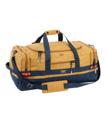 L.L.Bean Mountain Classic Cordura Duffle, Medium Antique Gold/Navy