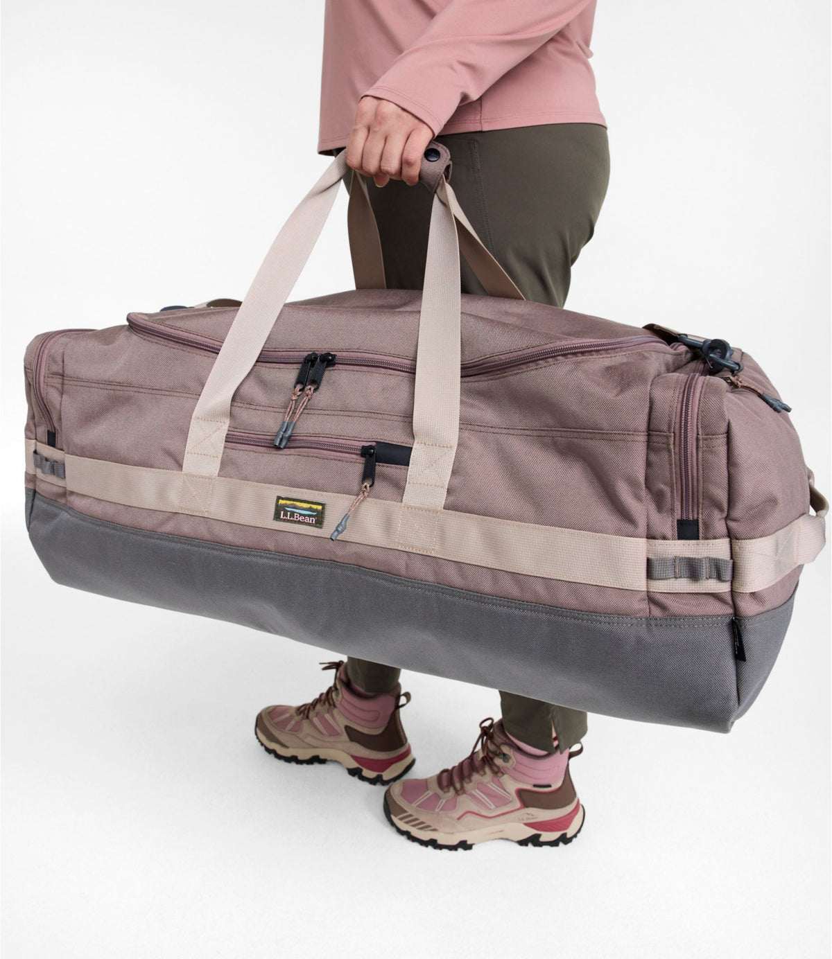 L.L.Bean Mountain Classic Cordura Duffle, Large Antique Gold/Navy